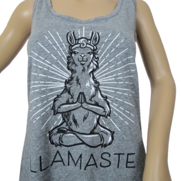 Llamaste Grey Yoga Tee - Picture 3 of 7